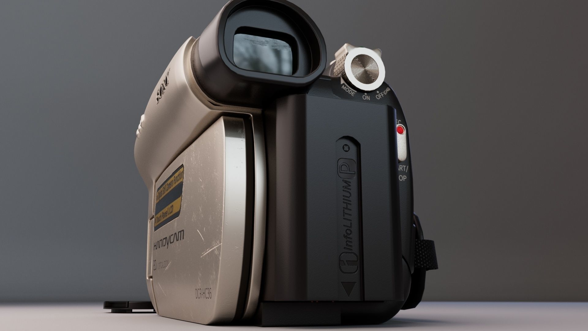 Sony Handycam Camera 3D model_10