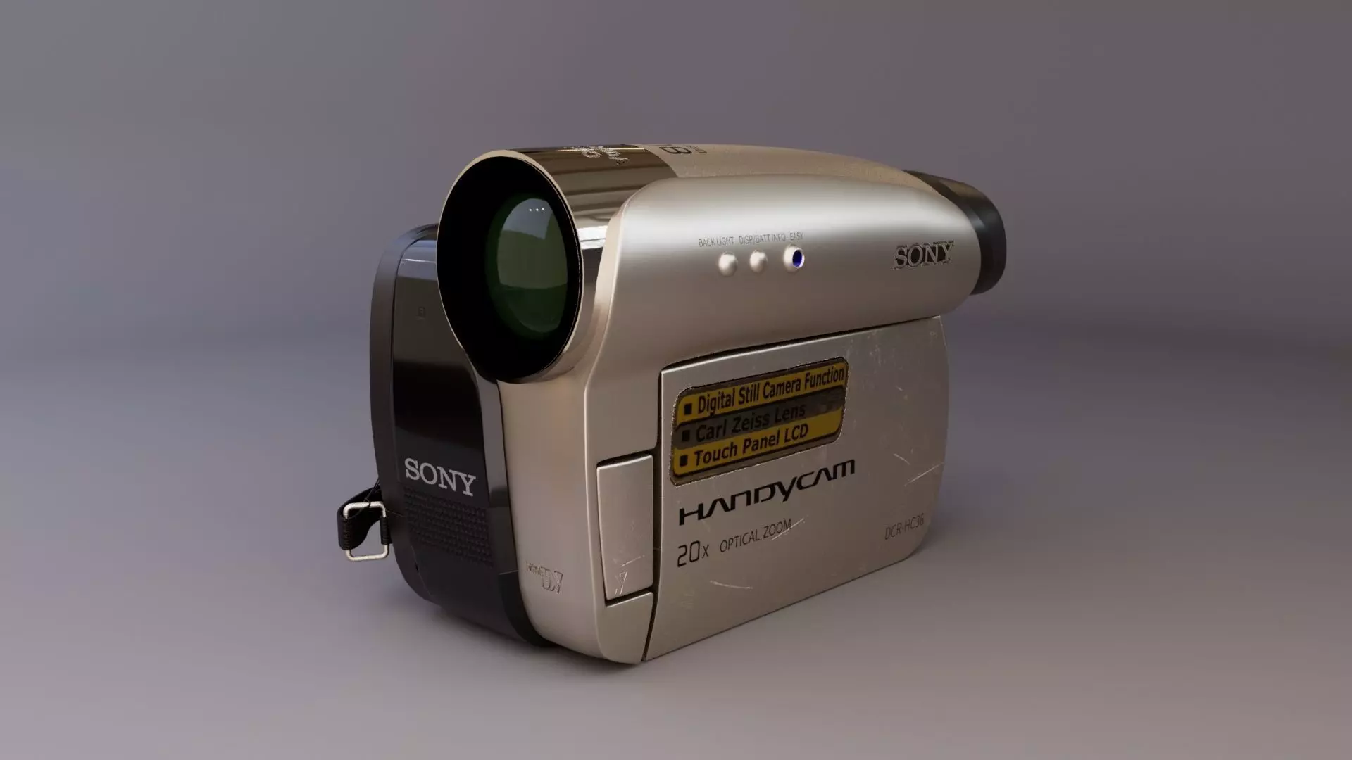 Sony Handycam Camera 3D model_0