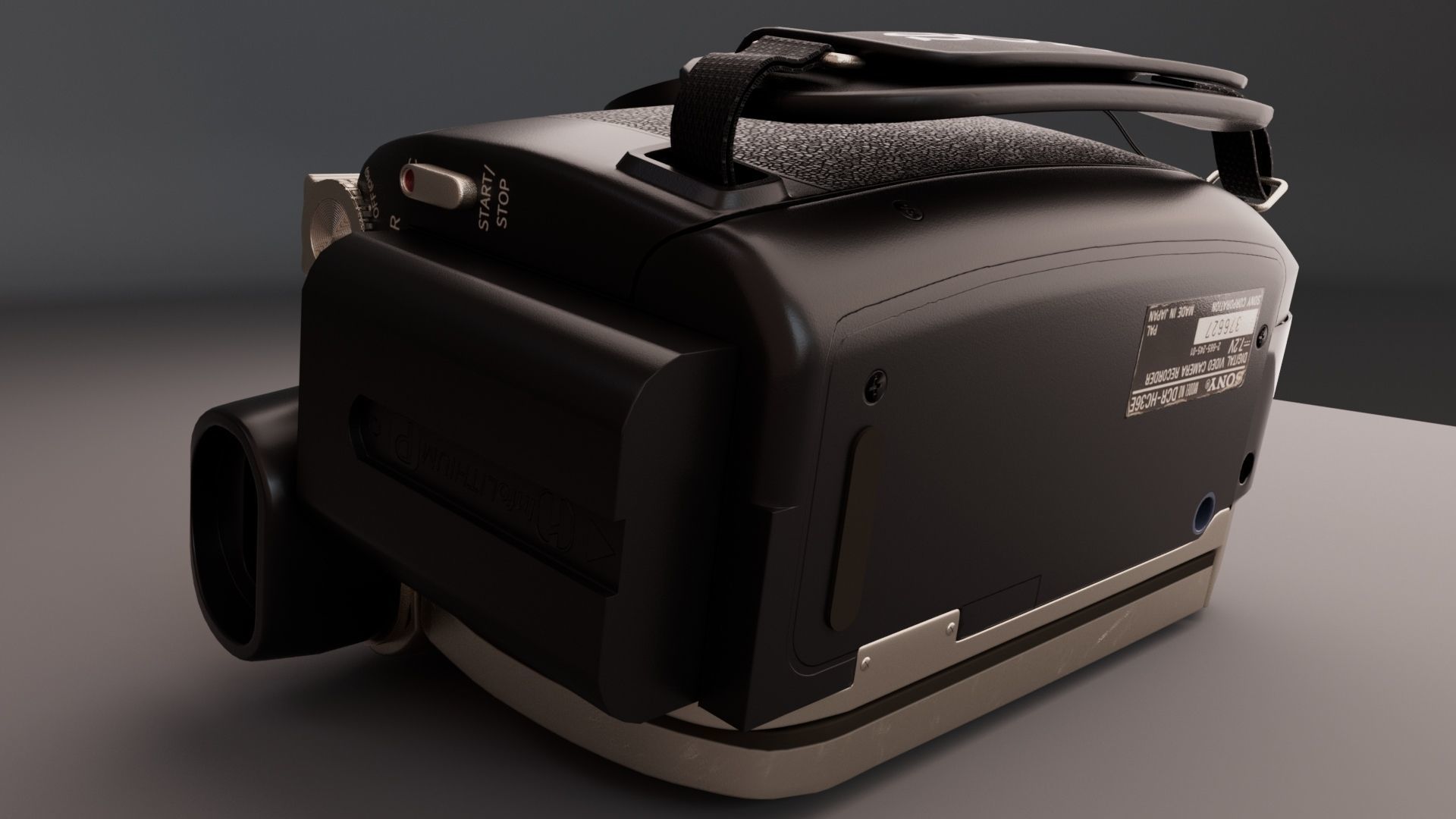 Sony Handycam Camera 3D model_19