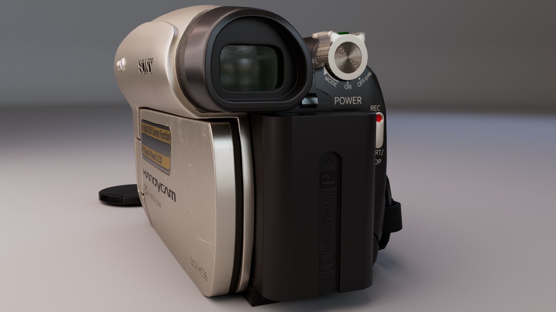 Sony Handycam Camera 3D model_9