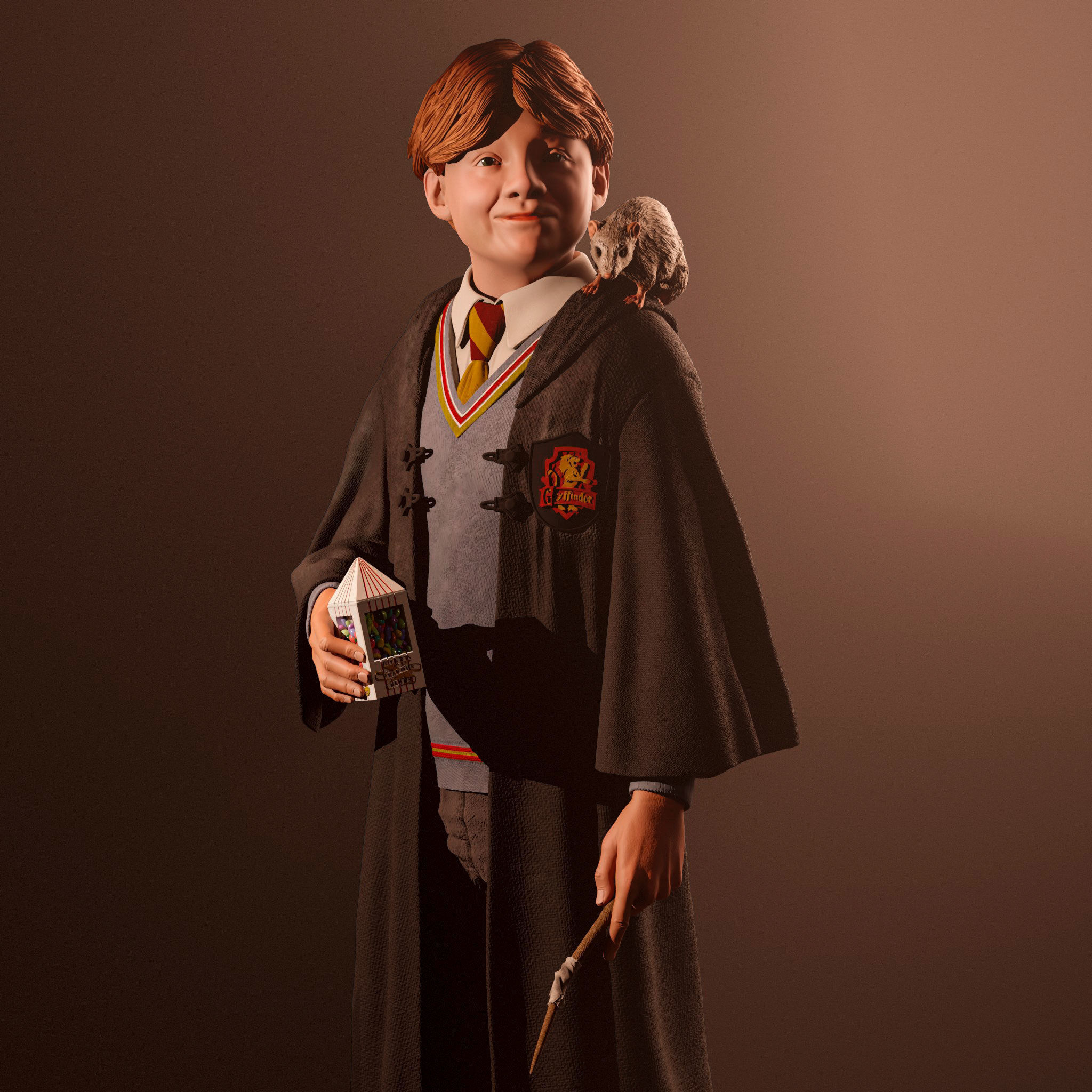 Ron Weasley 3D print model_3