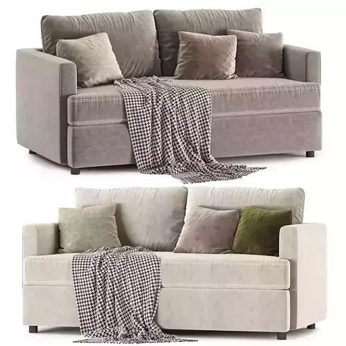 Lounge Apartment Bench Sofa set 1 3D model