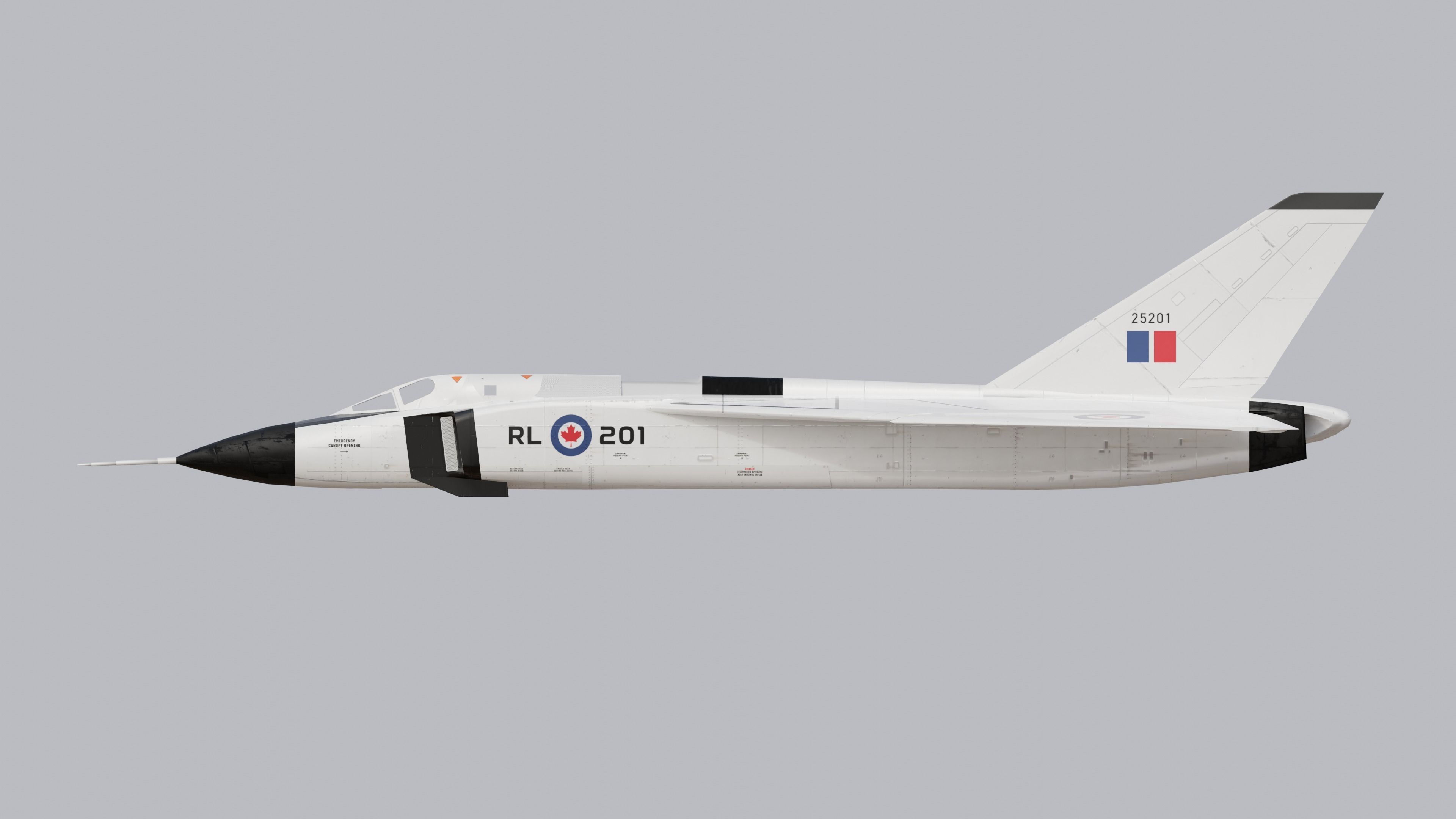CF-105 Avro Arrow 3D model_4