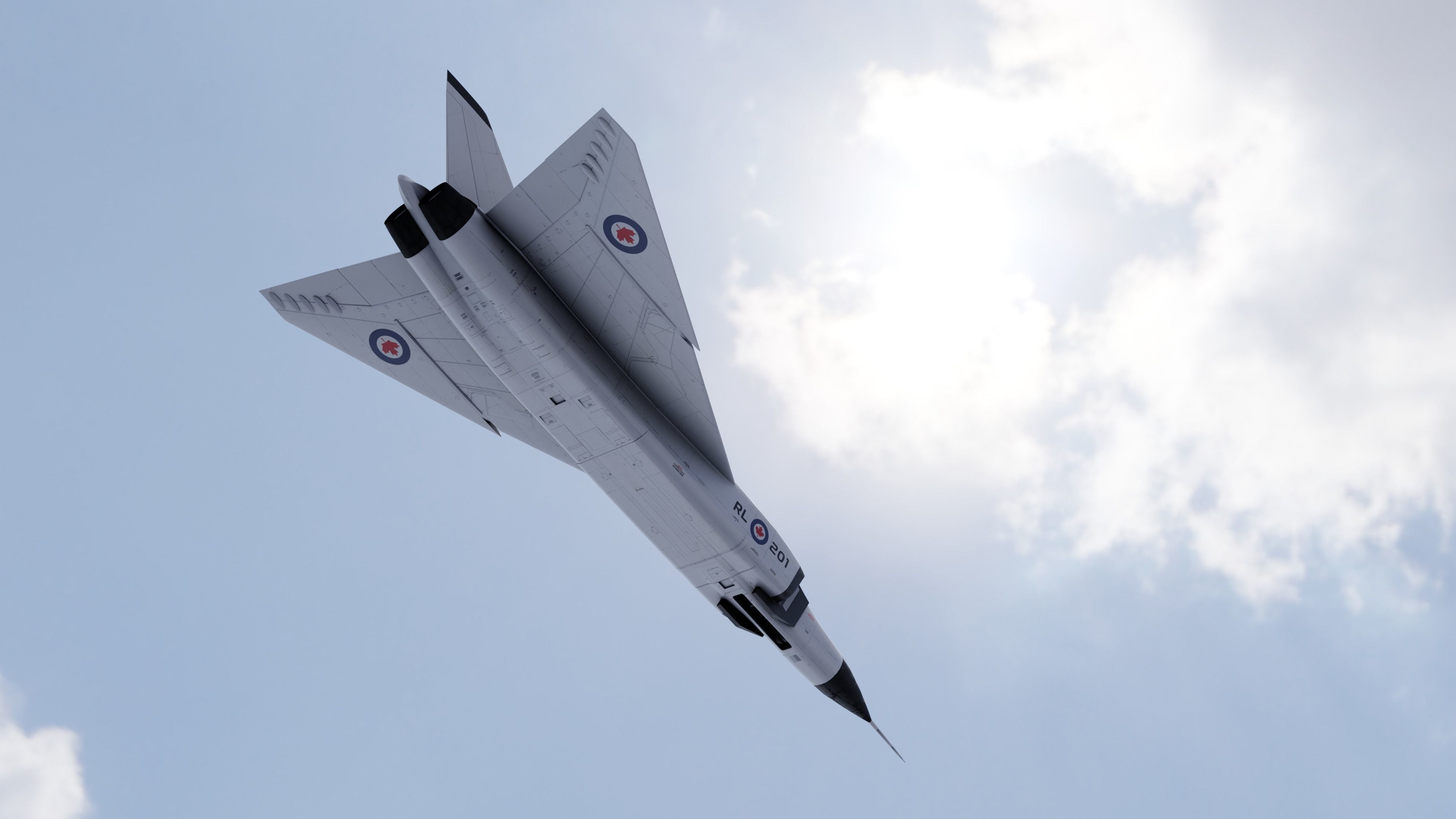 CF-105 Avro Arrow 3D model_1