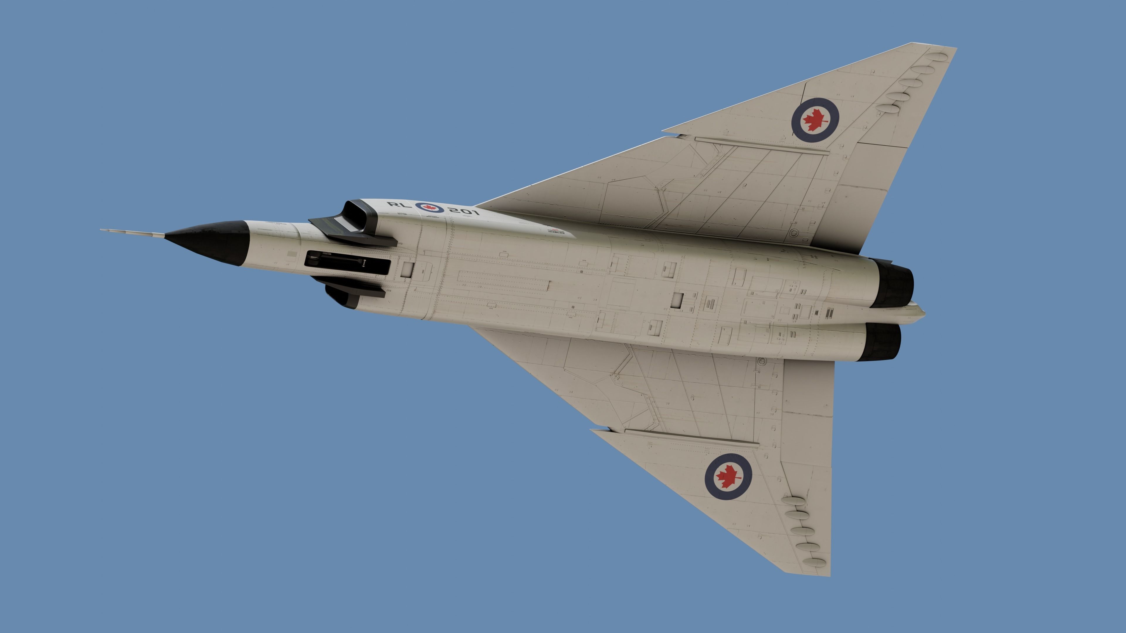 CF-105 Avro Arrow 3D model_3