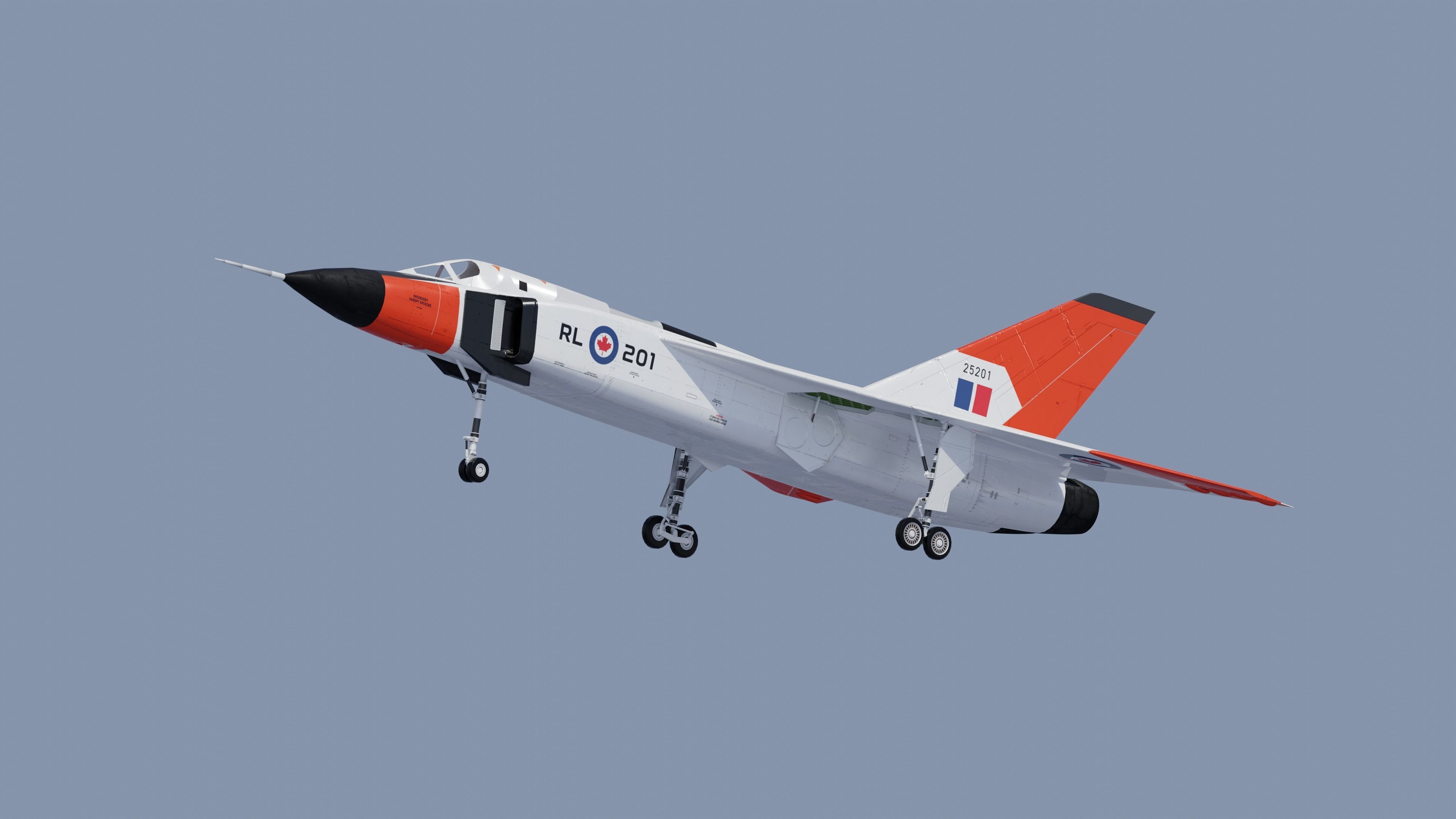 CF-105 Avro Arrow 3D model_9