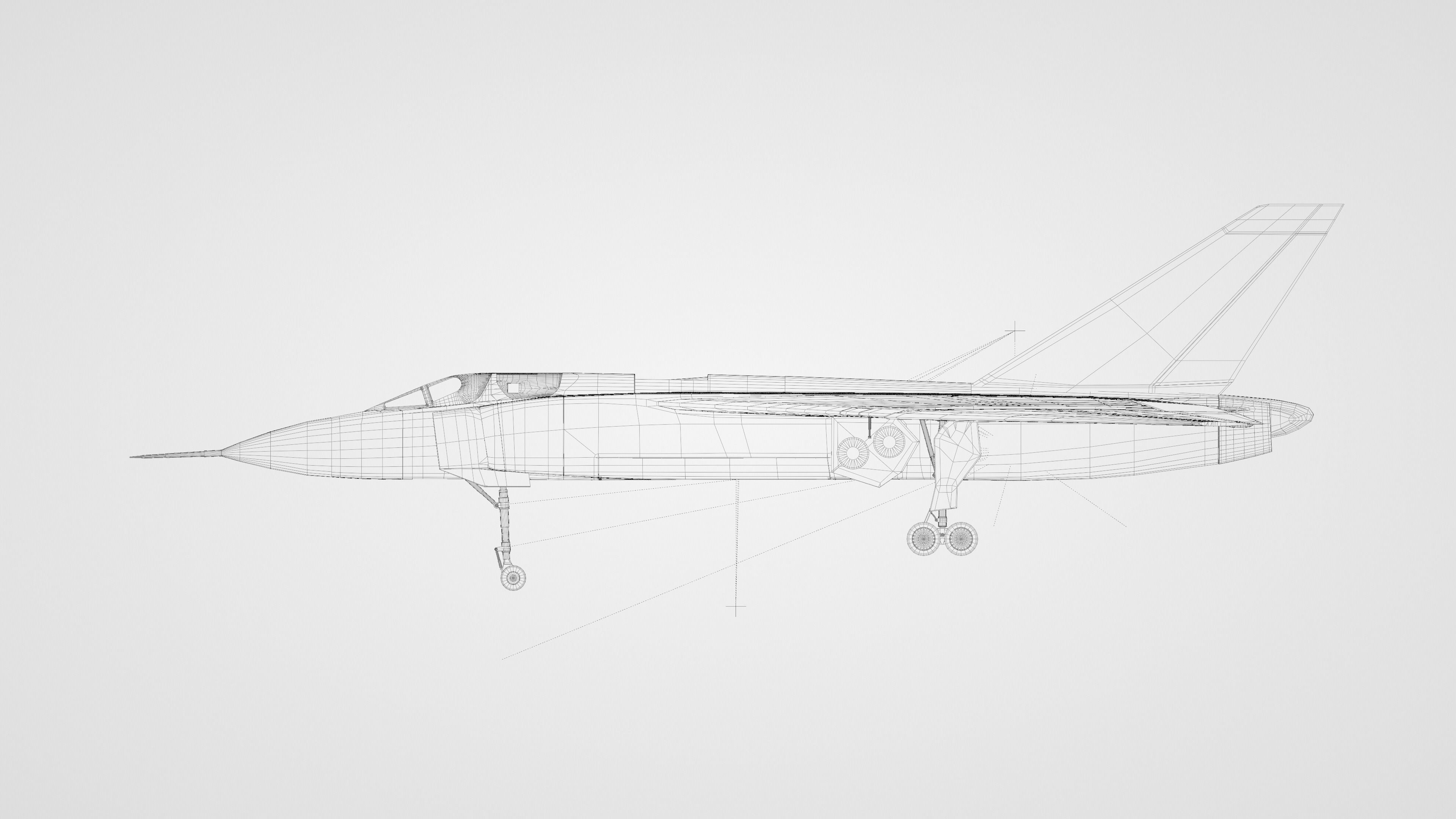 CF-105 Avro Arrow 3D model_11