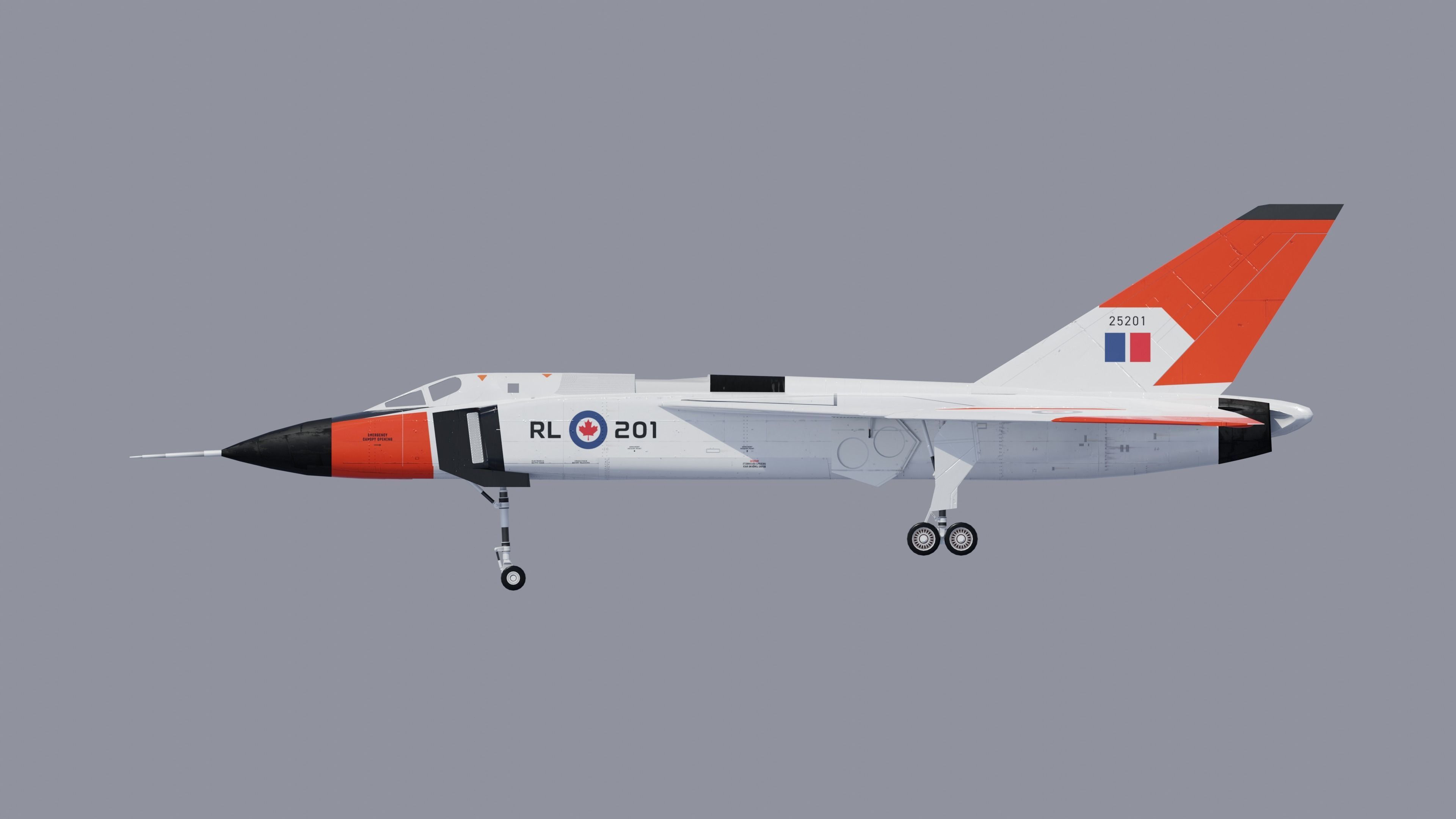 CF-105 Avro Arrow 3D model_10