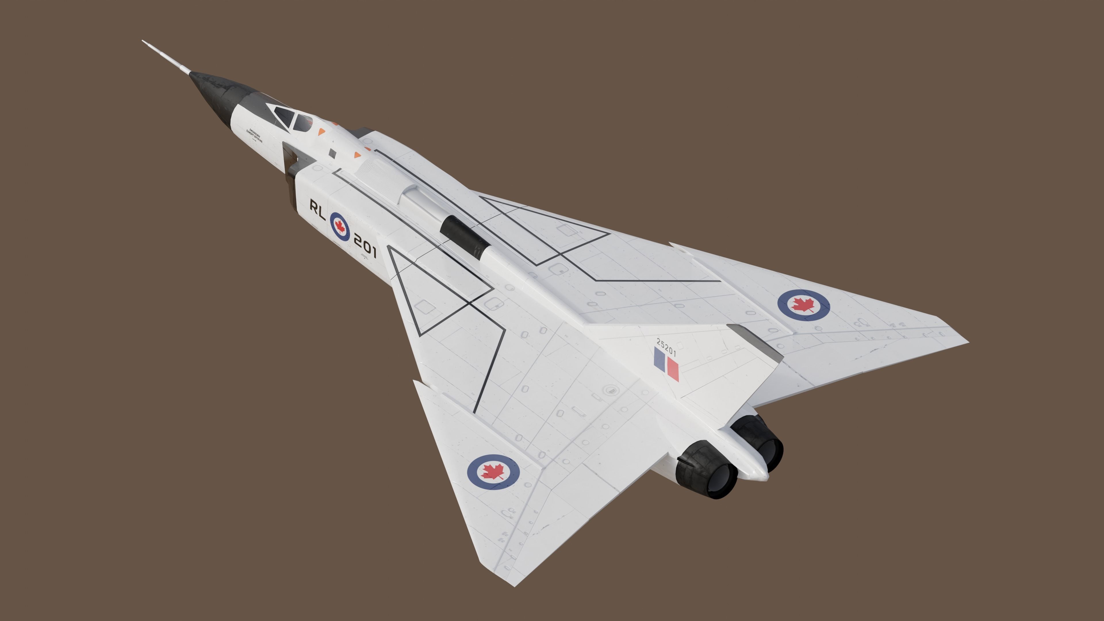 CF-105 Avro Arrow 3D model_7