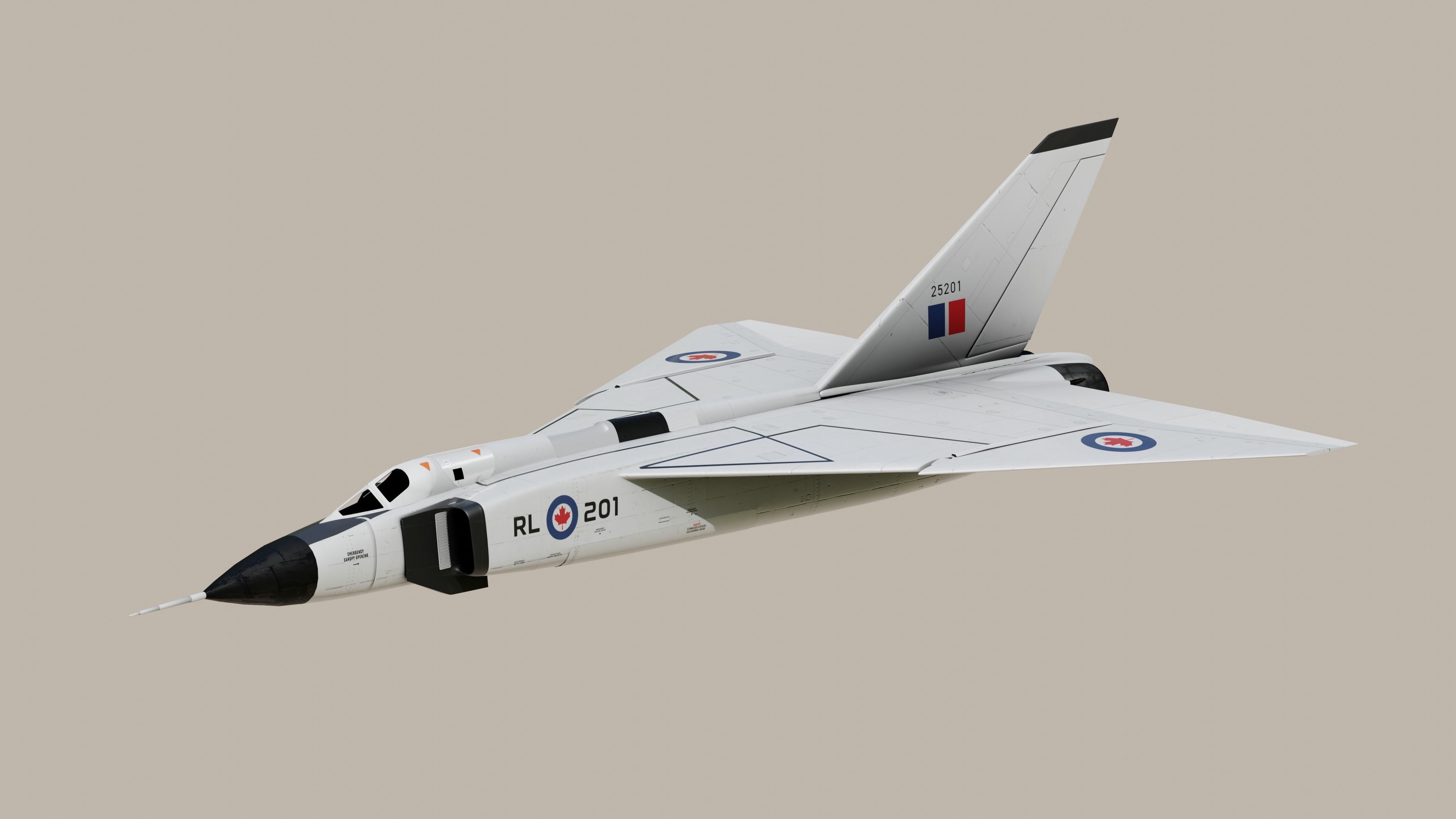 CF-105 Avro Arrow 3D model_5