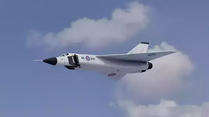 CF-105 Avro Arrow 3D model