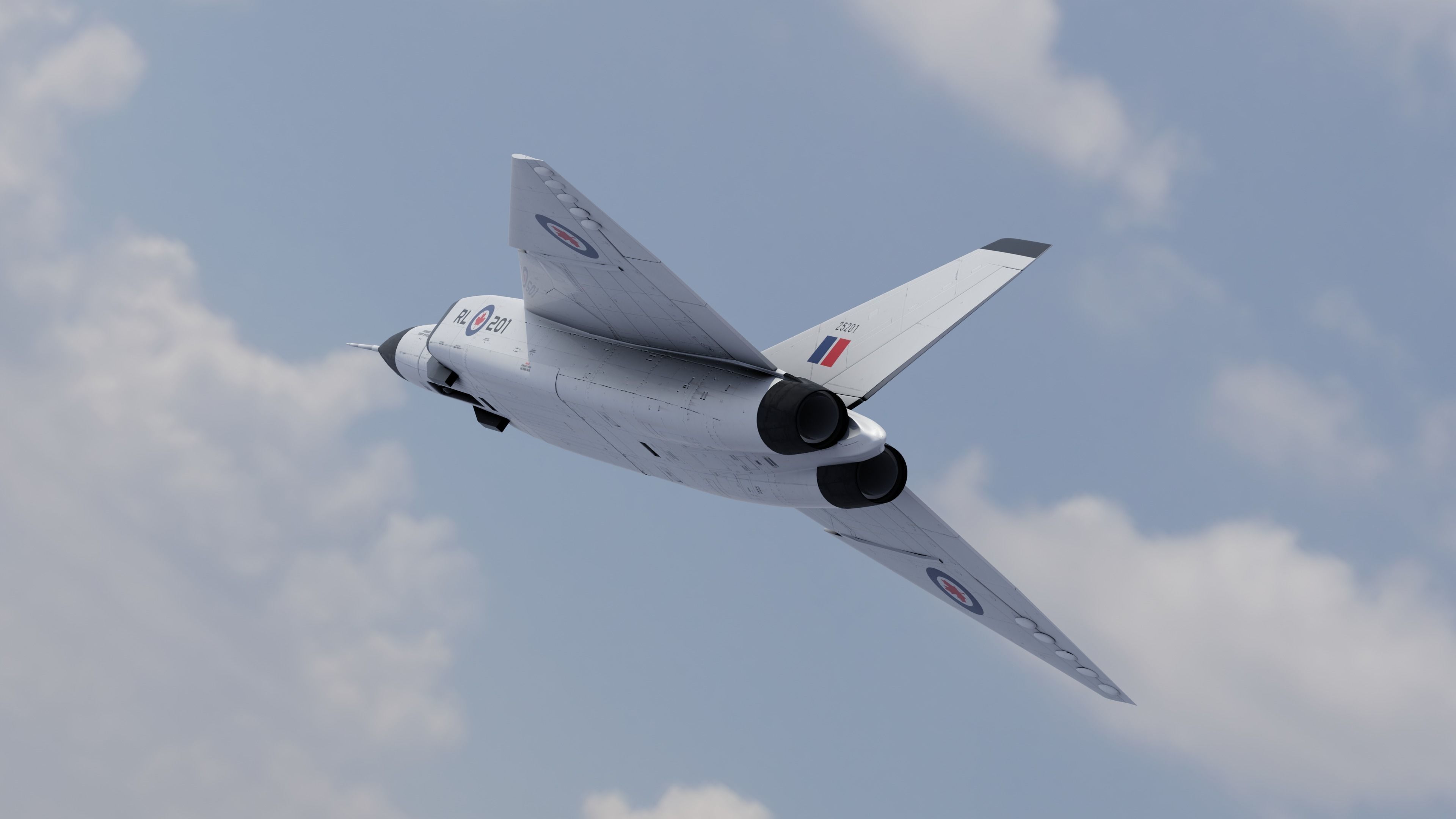 CF-105 Avro Arrow 3D model_2