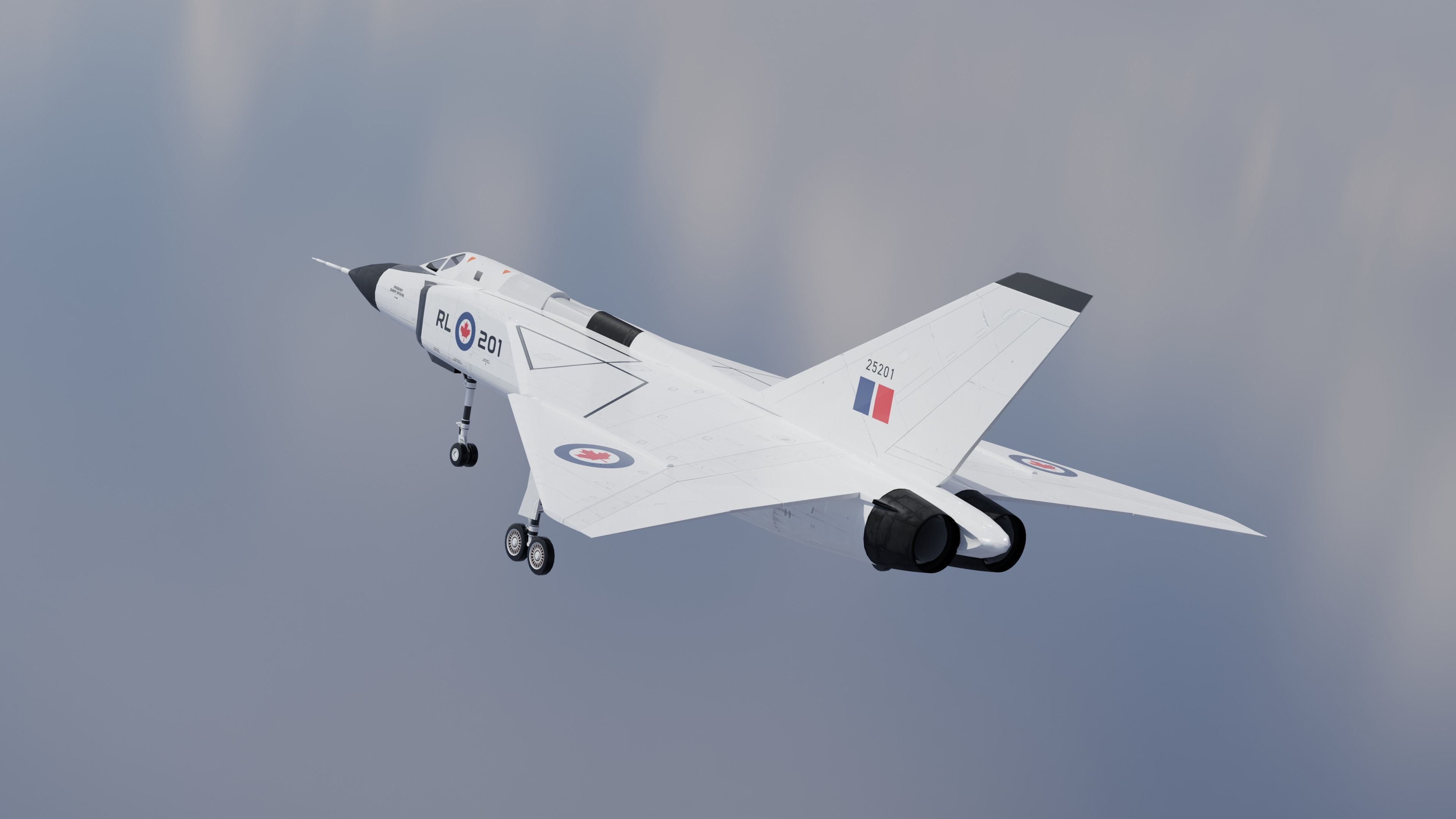 CF-105 Avro Arrow 3D model_16