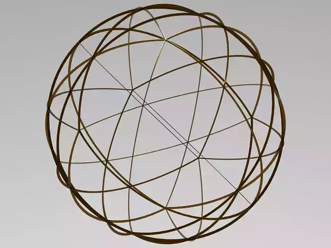 Wireframe Shape Spherical Pentakis Dodecahedron 3D print model