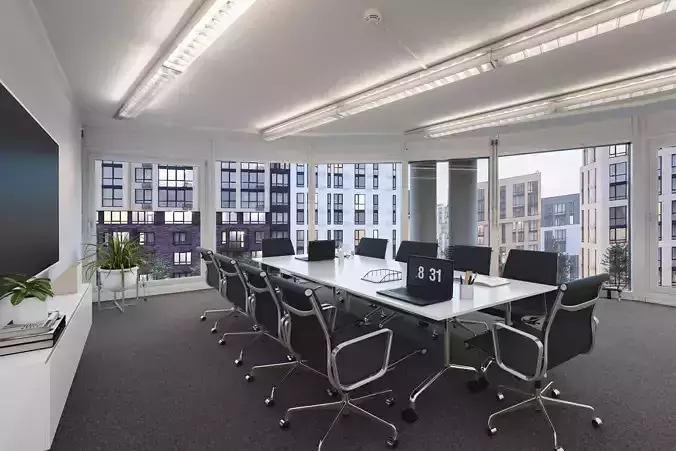 office conference hall 3D model