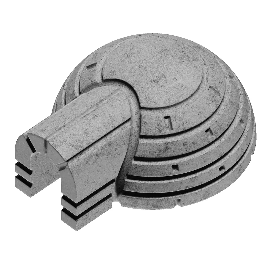Concrete Dome Structure 3D model_0