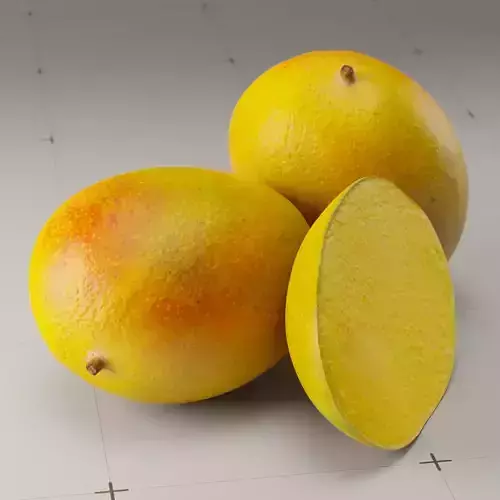 Photorealistic Mango 3D Model
