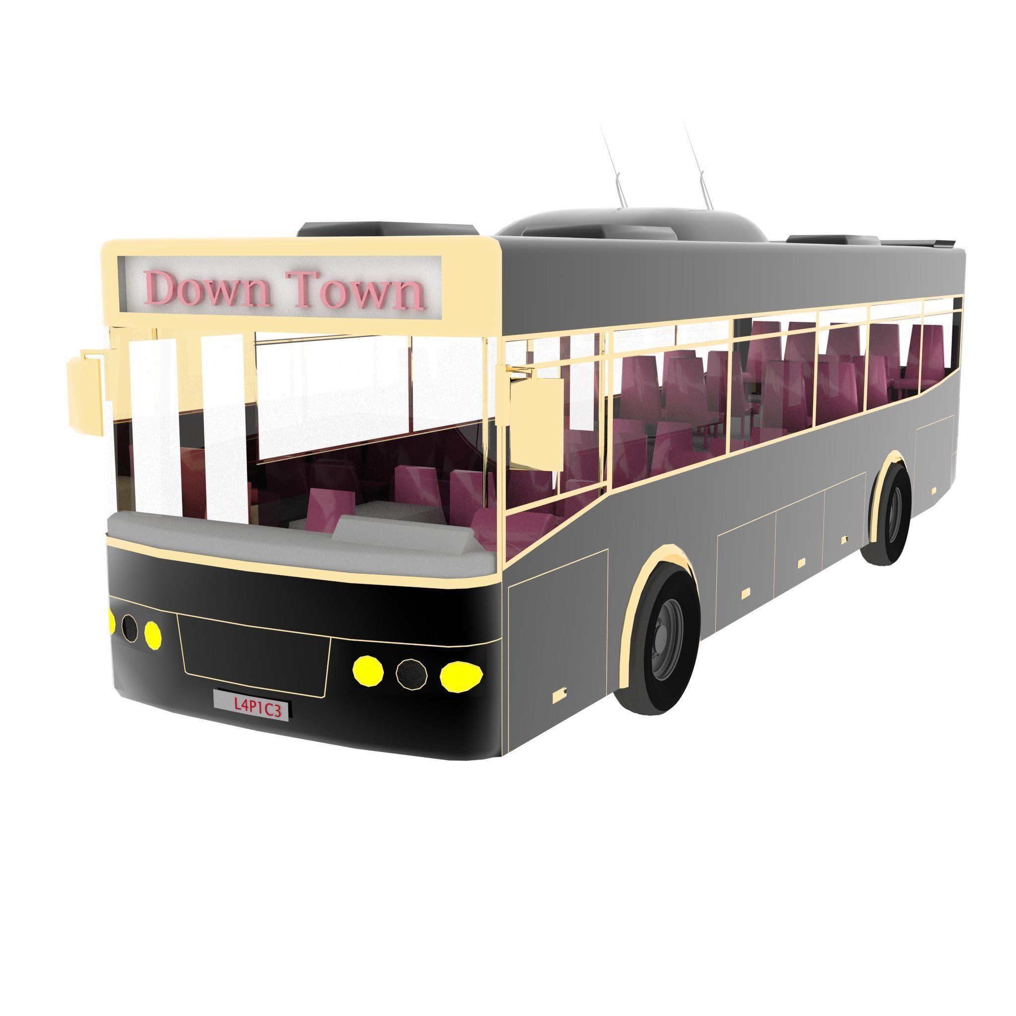 City Bus 3D model_4