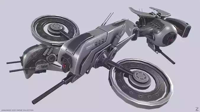 Unmanned Scifi Drone collection 