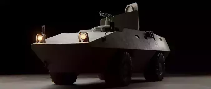 Military APC Fiat 6614 3D model