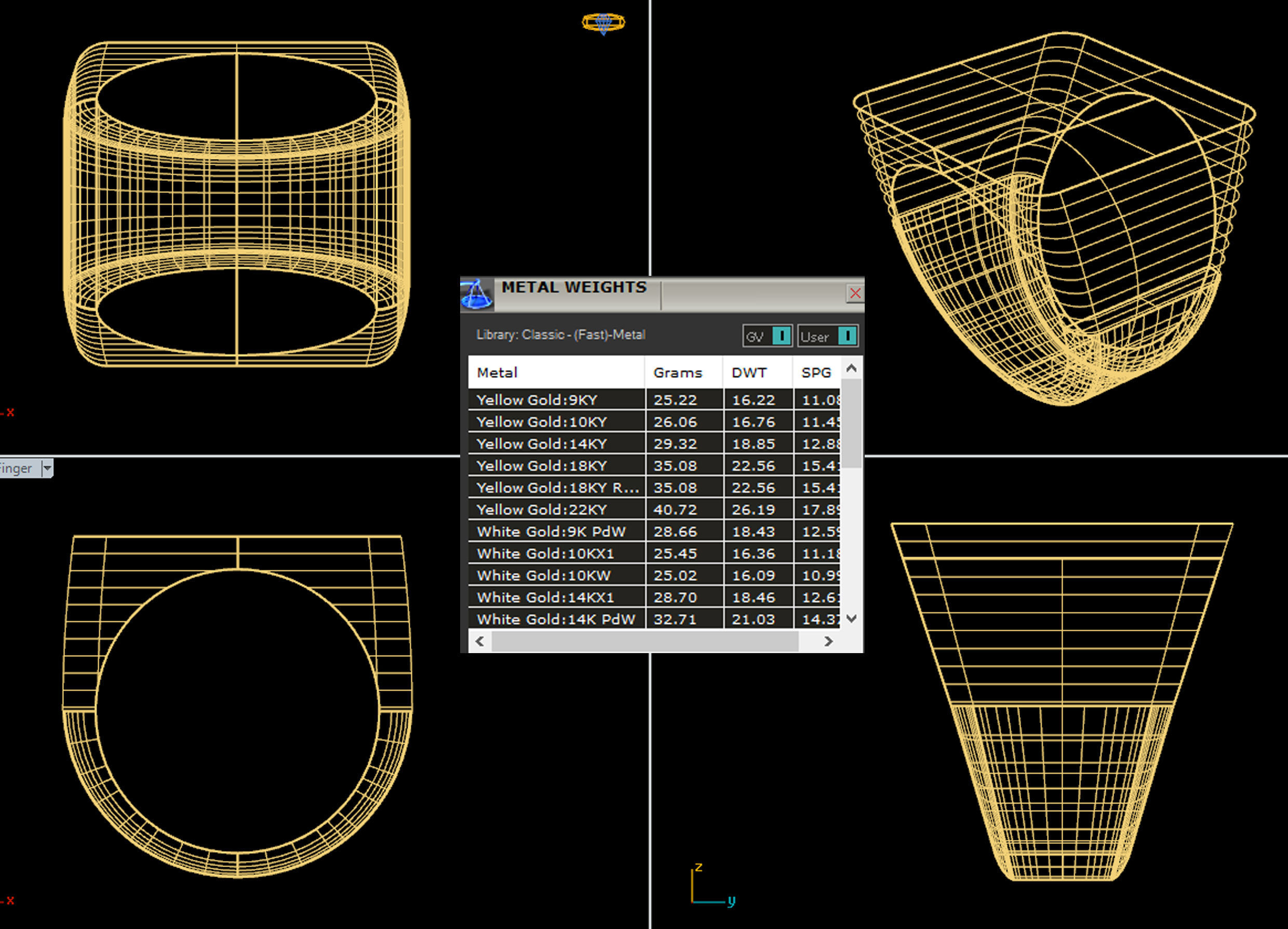 20mm Signet Ring Squareshape Pritable model 3dmodel 3D print model_4