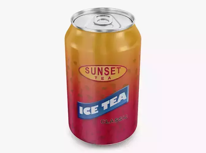 Ice Tea Classic Can 330ml Simple M 1 3D model