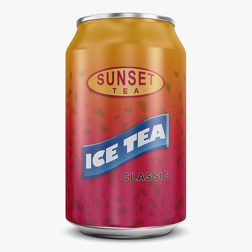 Ice Tea Classic Can 330ml Simple M 1 3D model 2