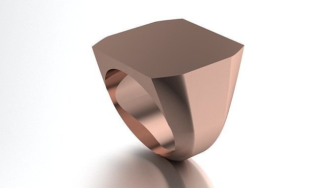 20mm Signet Ring Printable model 3dmodel 3D print model