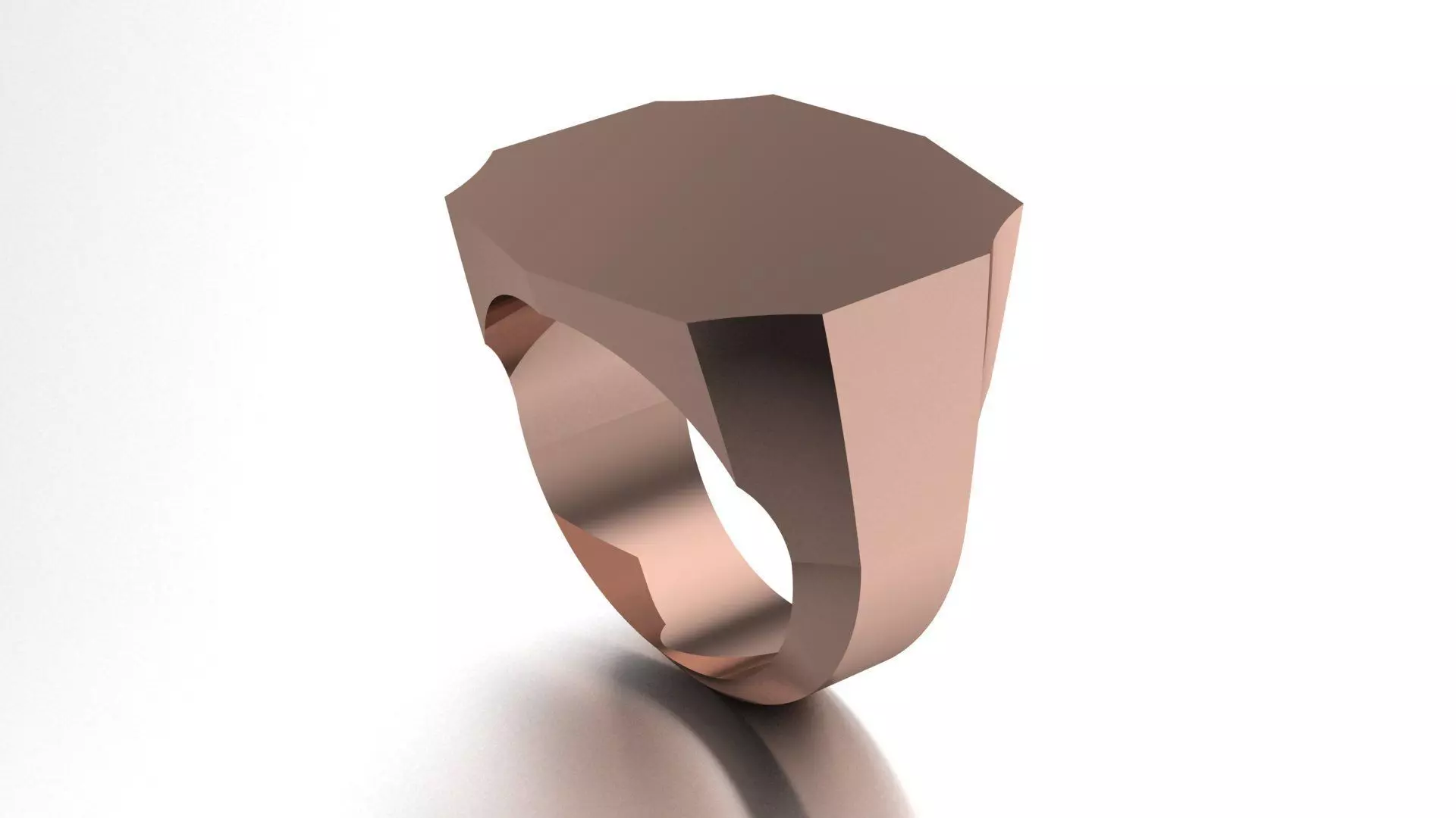 20mm Signet Ring Printable model 3dmodel 3D print model_0