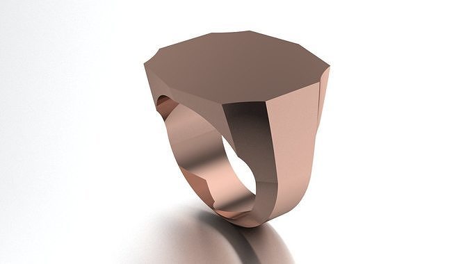 20mm Signet Ring Printable model 3dmodel 3D print model