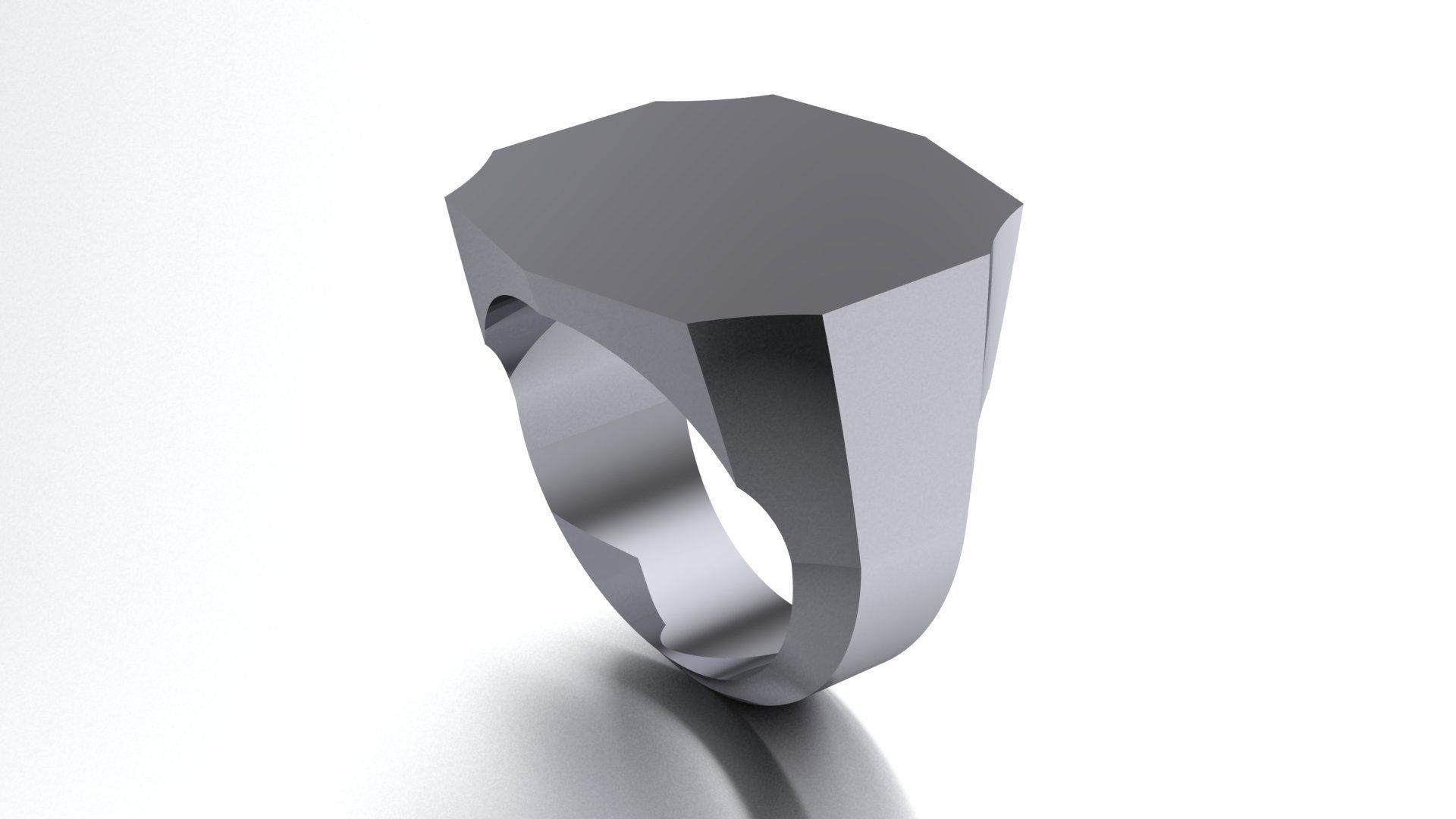 20mm Signet Ring Printable model 3dmodel 3D print model_2