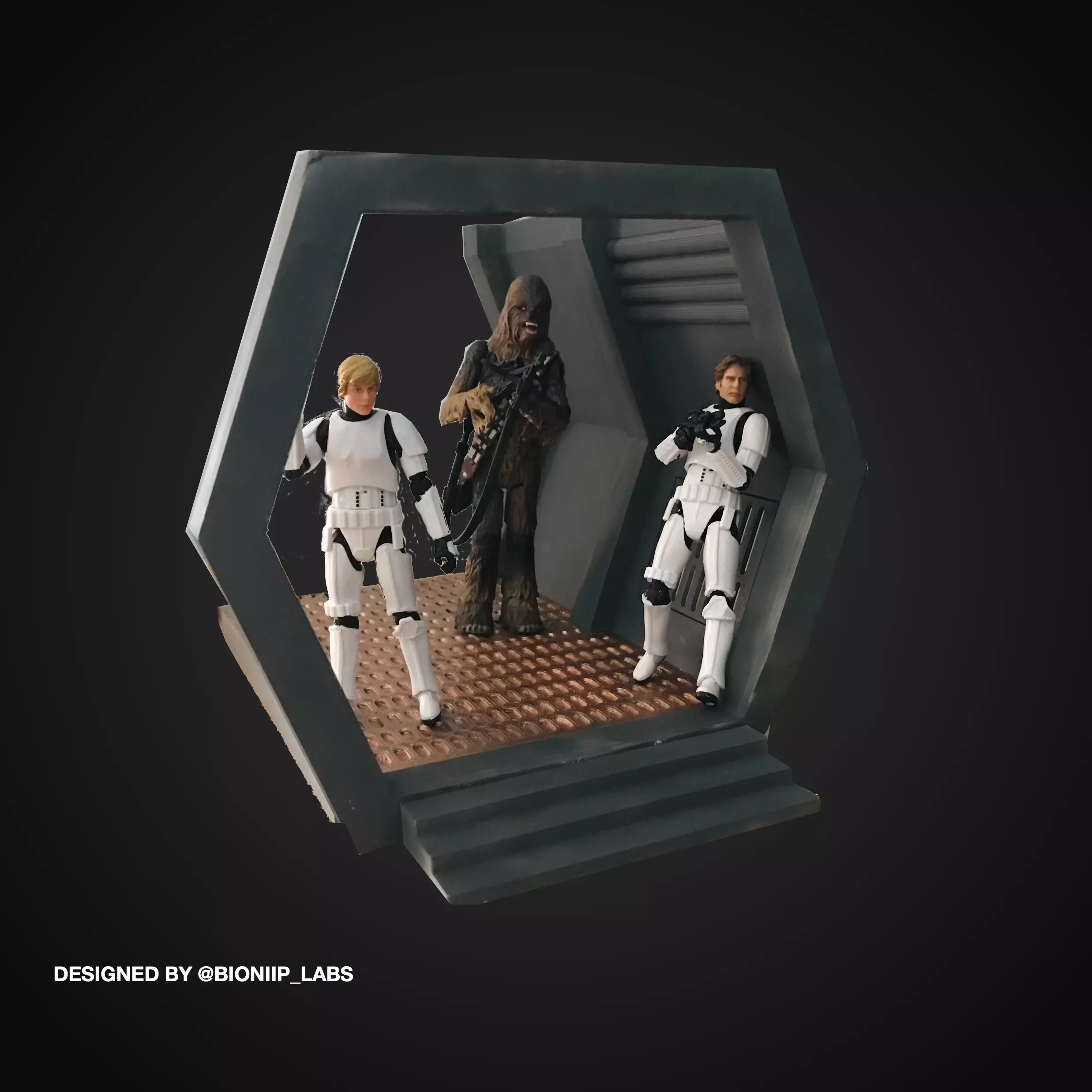Death Star Detention Block Diorama 3D print model_0