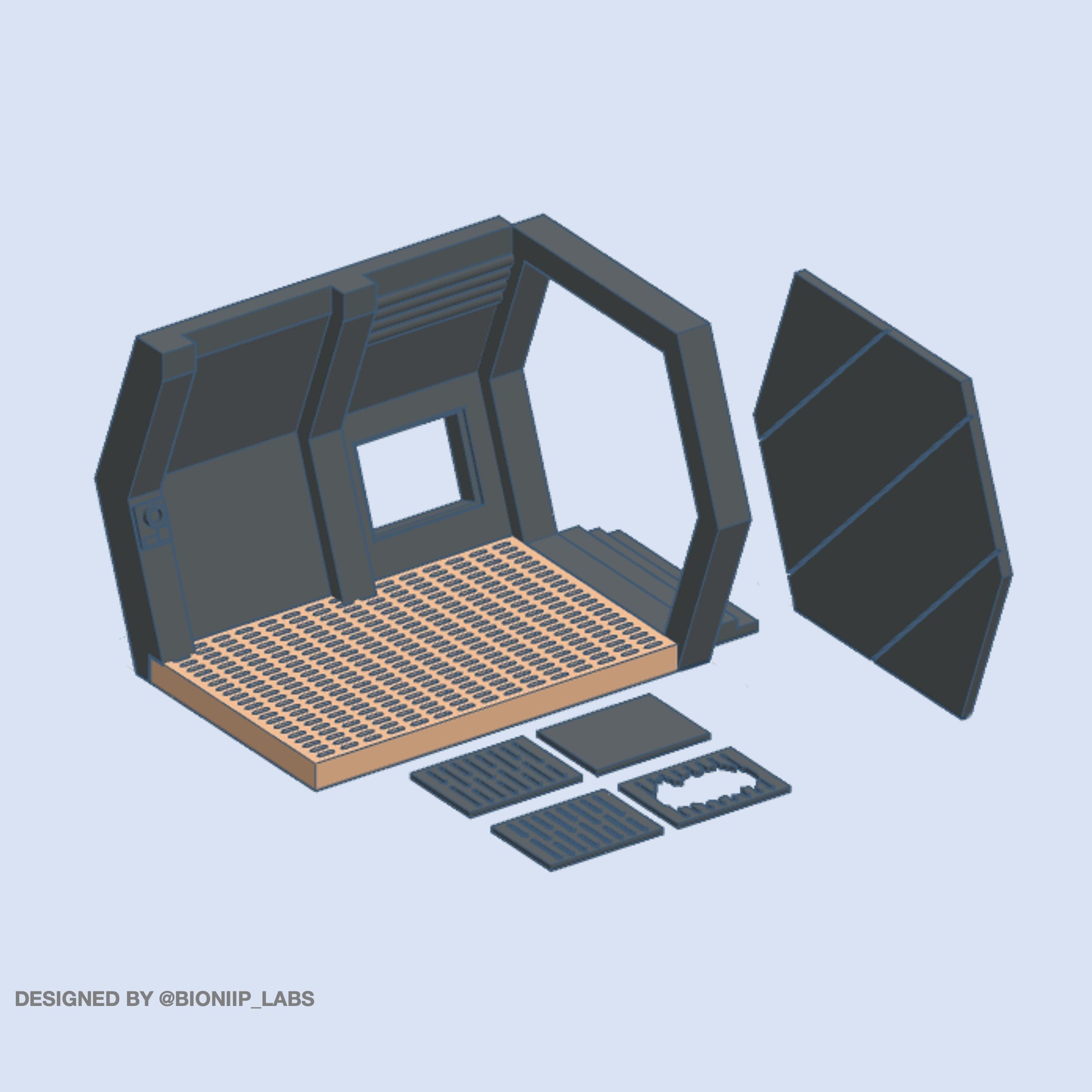 Death Star Detention Block Diorama 3D print model_1