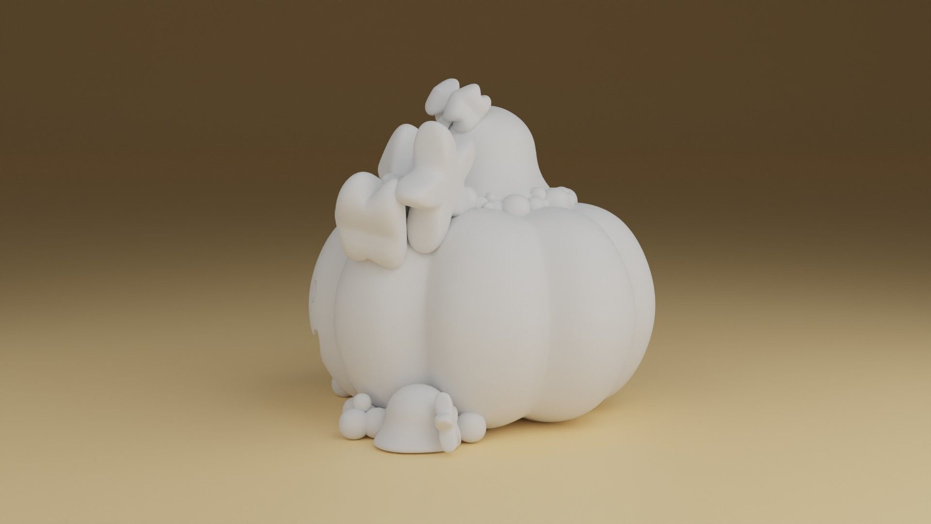 halloween pumpkin 3D print model_5