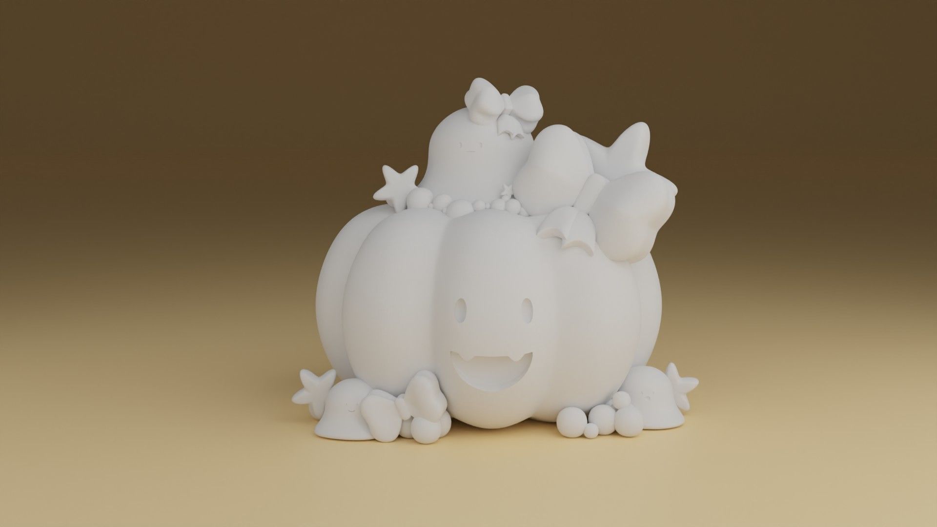 halloween pumpkin 3D print model_1