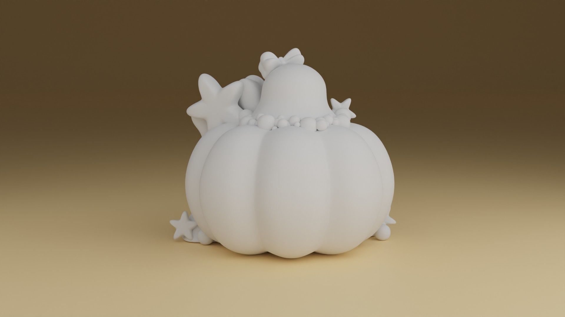 halloween pumpkin 3D print model_4