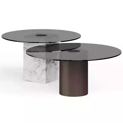 CPRN HOMOOD Coffee Table With Starlight Marble Base