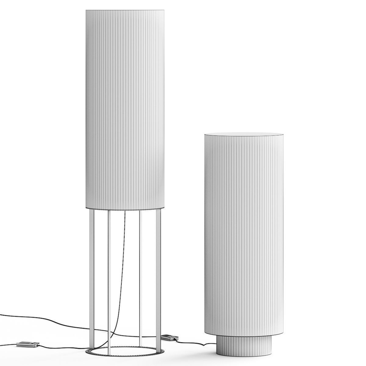 Audo Copenhagen Hashira Floor Lamp 3D model_1