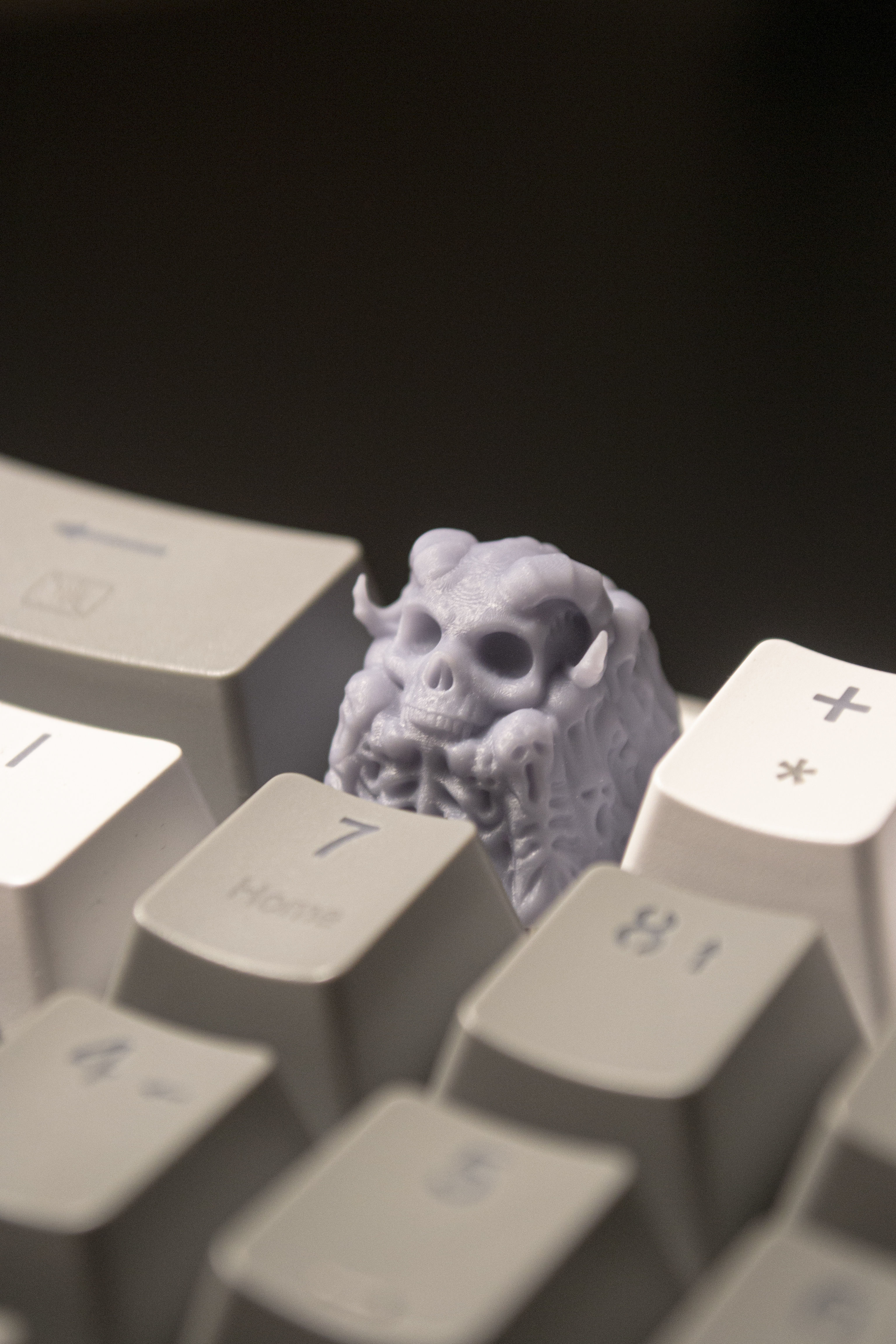 DEMON SKULL KEYCAP - TO PRINT 3D print model_1