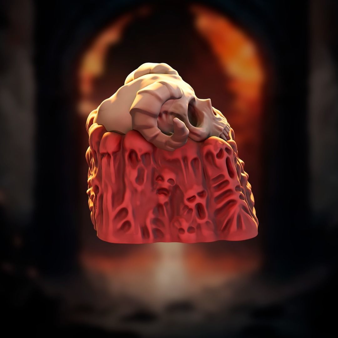 DEMON SKULL KEYCAP - TO PRINT 3D print model_5