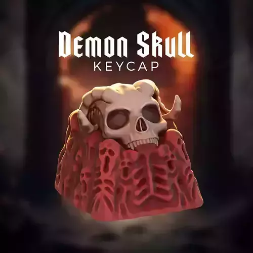 DEMON SKULL KEYCAP - TO PRINT 3D print model
