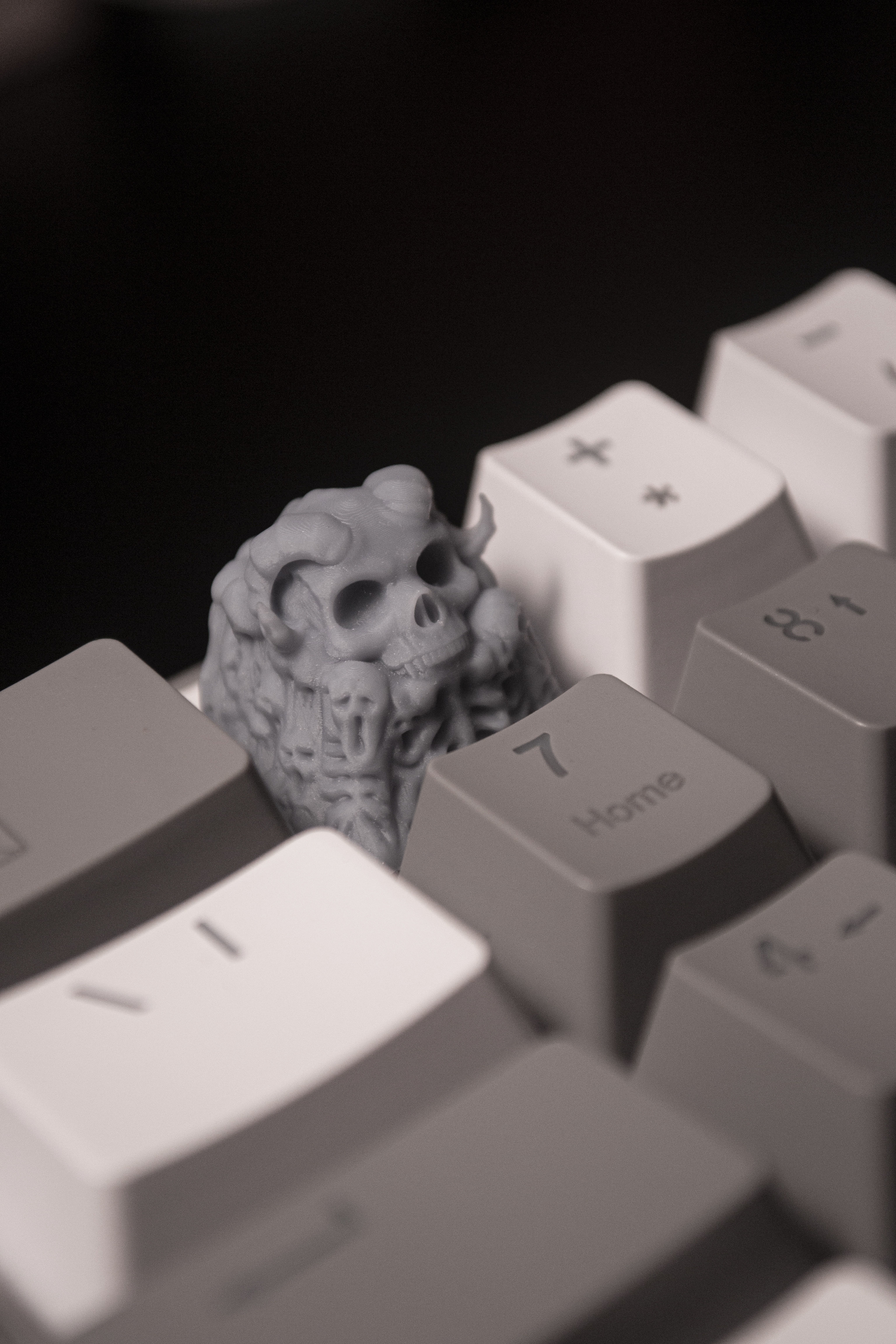 DEMON SKULL KEYCAP - TO PRINT 3D print model_2