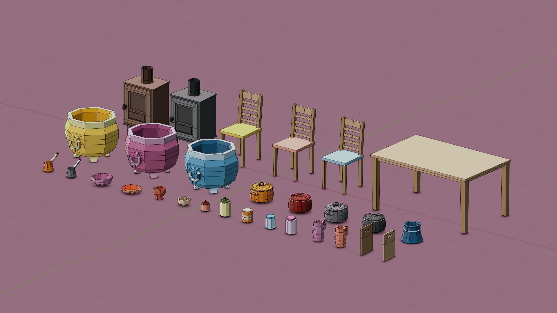 Low Poly Village Pack - Part 3 Low-poly 3D model_1