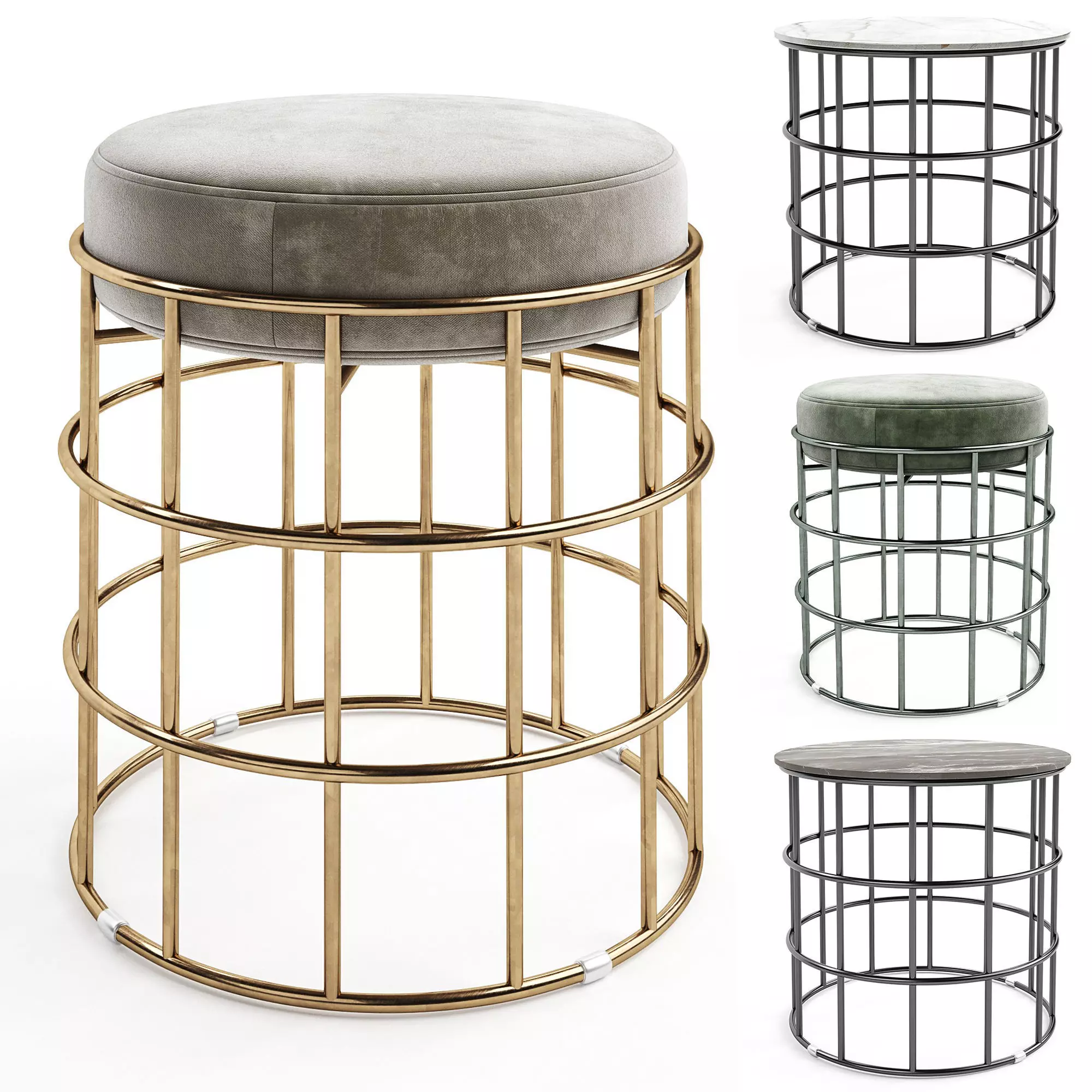 Ellis ottoman Set 3D model
