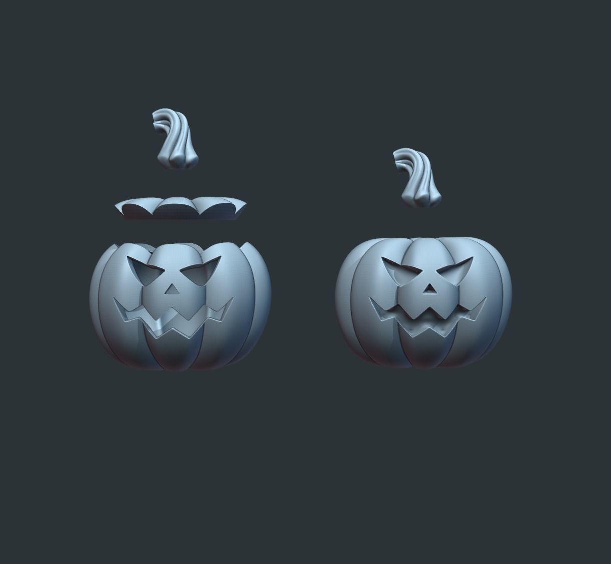 Halloween Pumpkin 3D print model_4