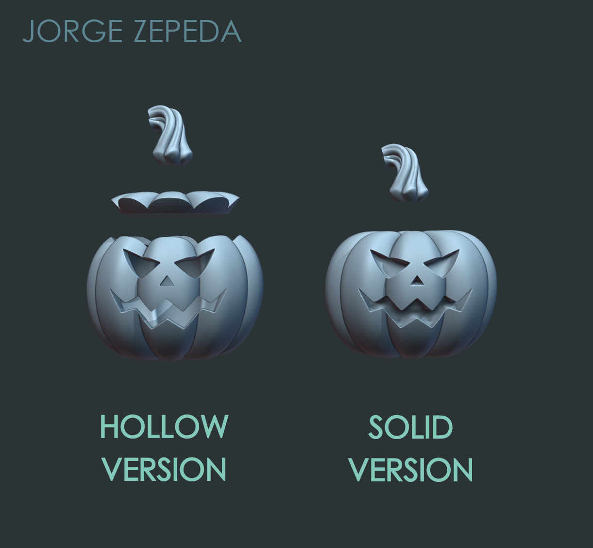 Halloween Pumpkin 3D print model_5