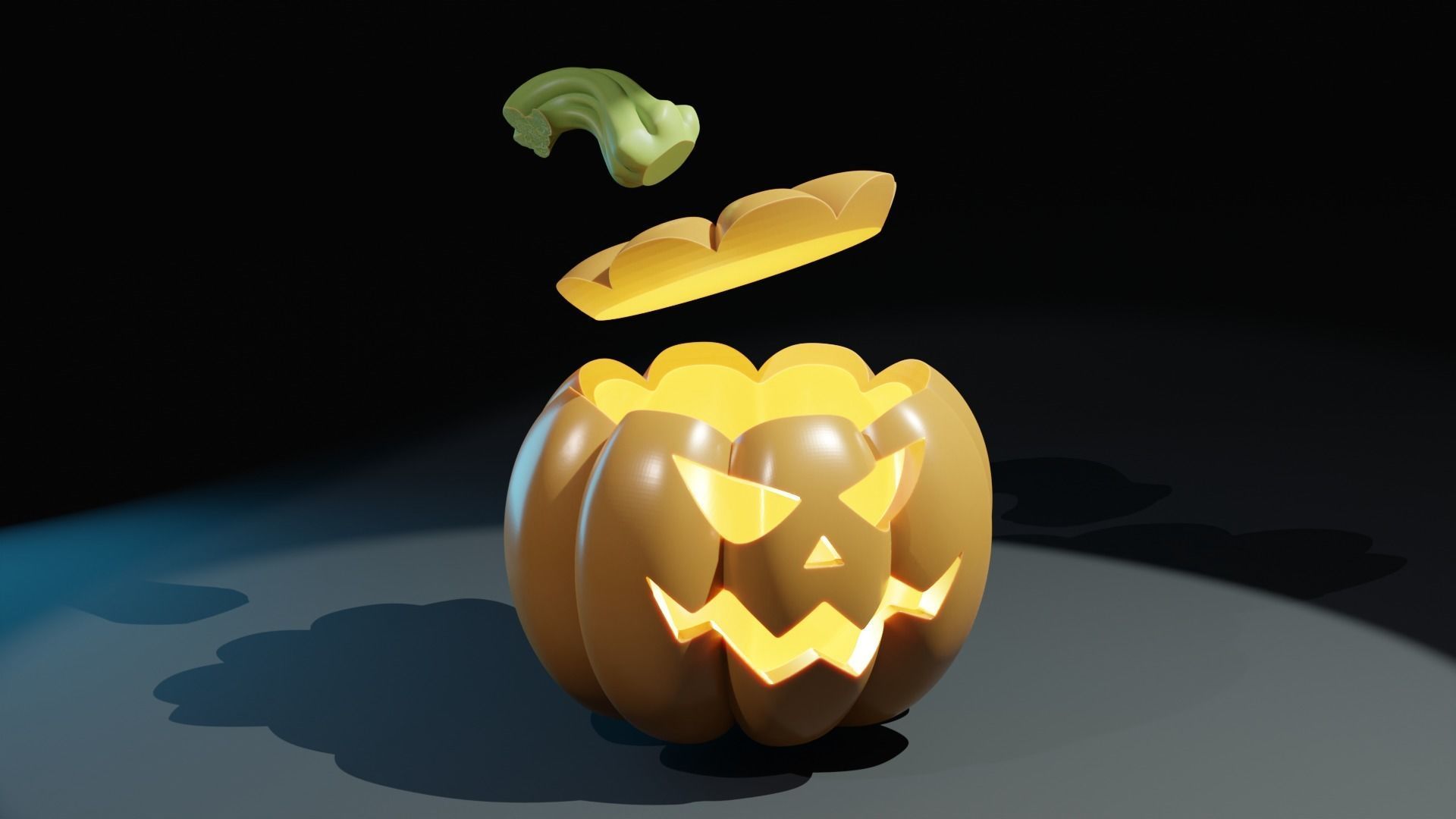 Halloween Pumpkin 3D print model_10
