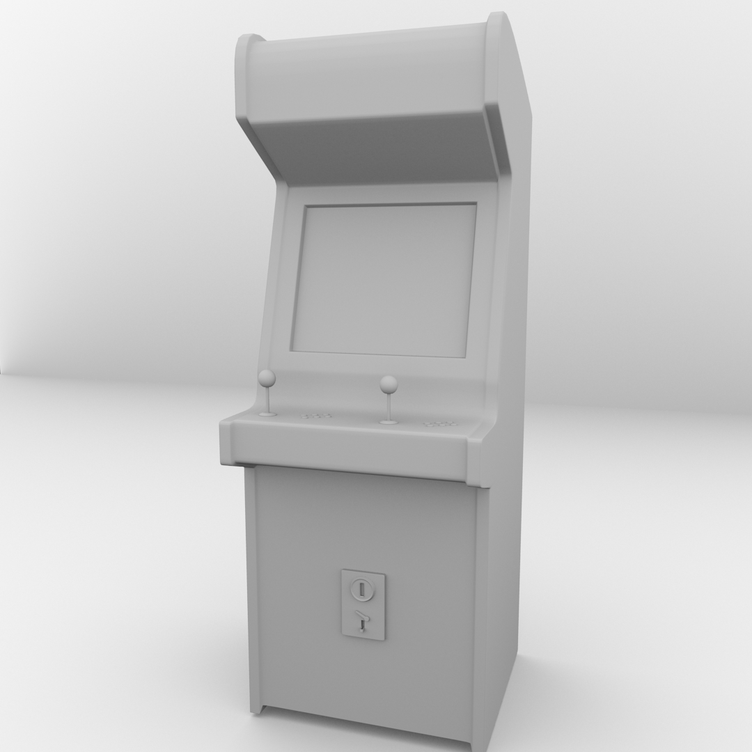 Arcade Machine 3D model_2