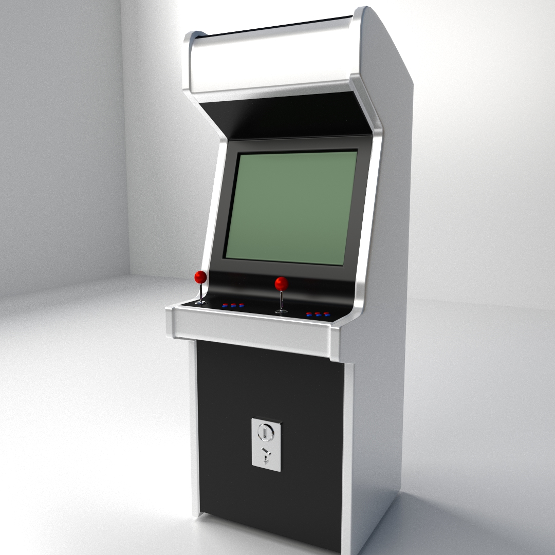 Arcade Machine 3D Model .3ds .fbx .blend .dae