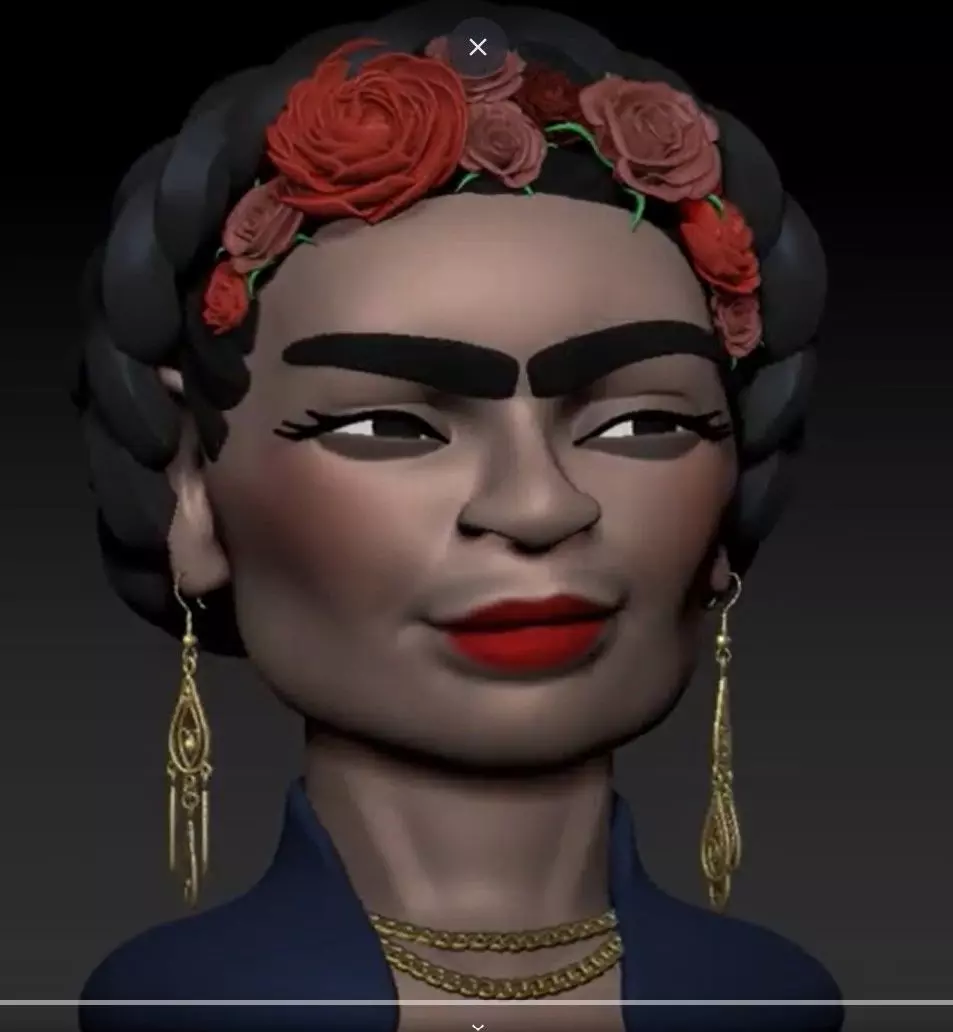FRIDA KAHLO 3D print model_0